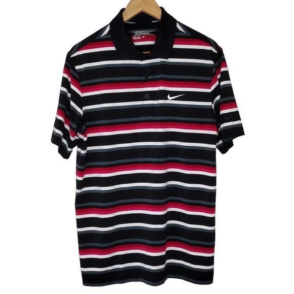 Nike Golf Tour Performance Striped Men's Polo Shirt - Picture 1 of 13